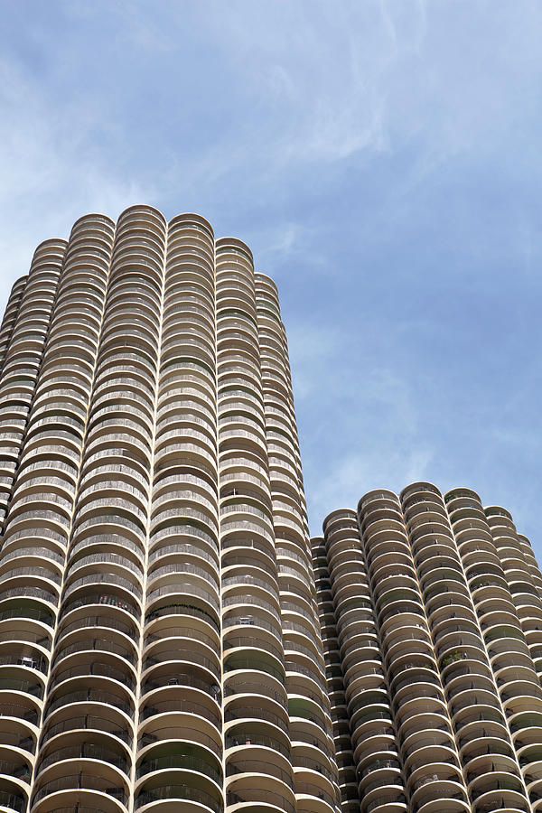 Marina City Towers, Chicago Photograph by Skyhobo