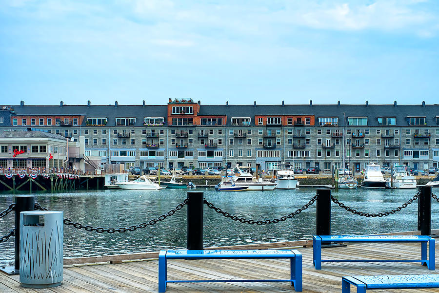 Boat Photograph - Marina in Boston by Klm Studioline