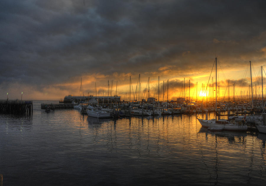 Marina Sunrise at the Wharf Photograph by Paul Beckelheimer