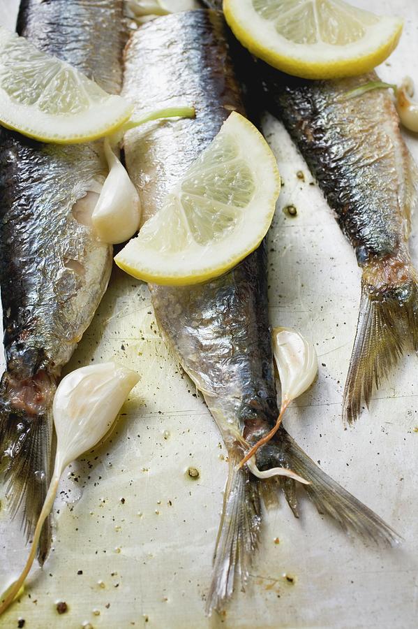 Marinated Sardines With Garlic And Lemon Photograph by Foodcollection ...