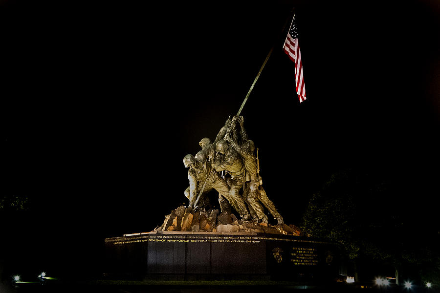 Marine Corp Memorial Photograph by Jerry Gammon