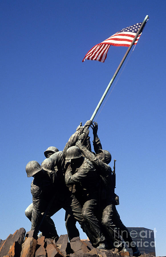 Landmark Photograph - Marine Corps War Memorial by Bill Bachmann