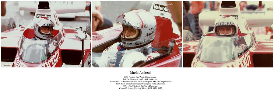 Mario Andretti Photograph - Mario Andretti by Don Struke