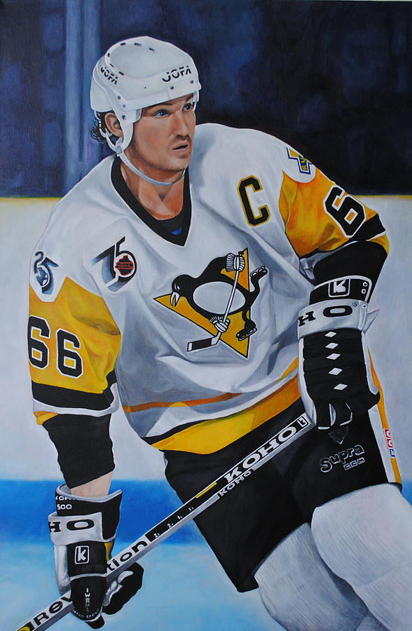 Mario Lemieux Painting by David Dunne