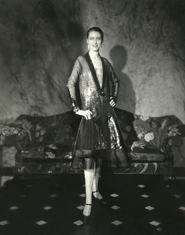 Marion Morehouse In A Cheruit Dress Photograph by Edward Steichen