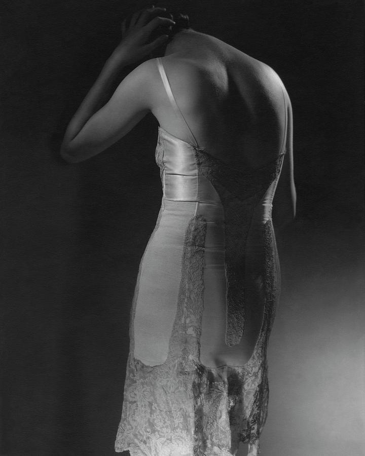 Marion Morehouse Wearing A Corset Photograph by Edward Steichen