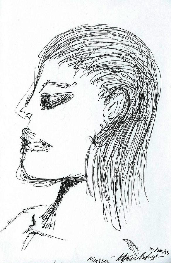 Marisa Drawing By Allyson Andrewz Fine Art America