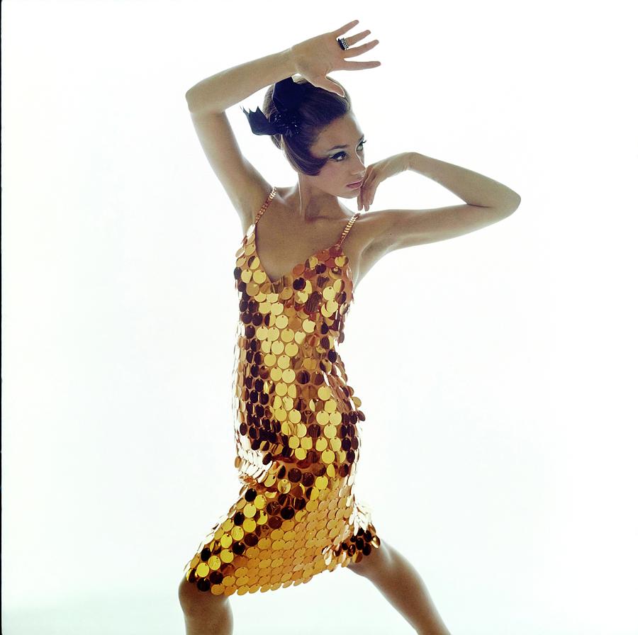 Marisa Berenson Wearing A Sequined Dress Photograph by Bert Stern Marisa Berenson Wearing A Sequined Dress Photograph by Bert Stern