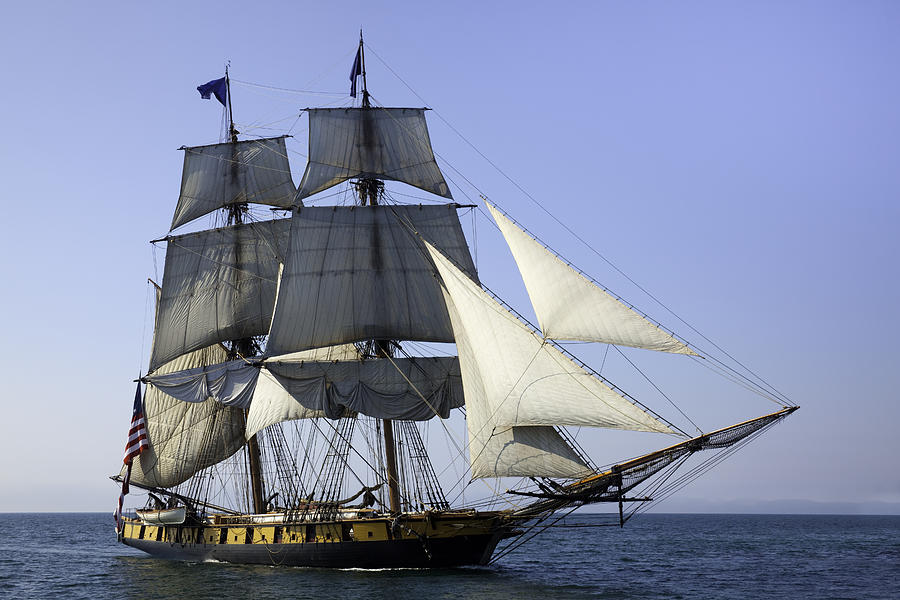 Maritime Adventure; Majestic Tall Ship at Sea Photograph by JamesBrey