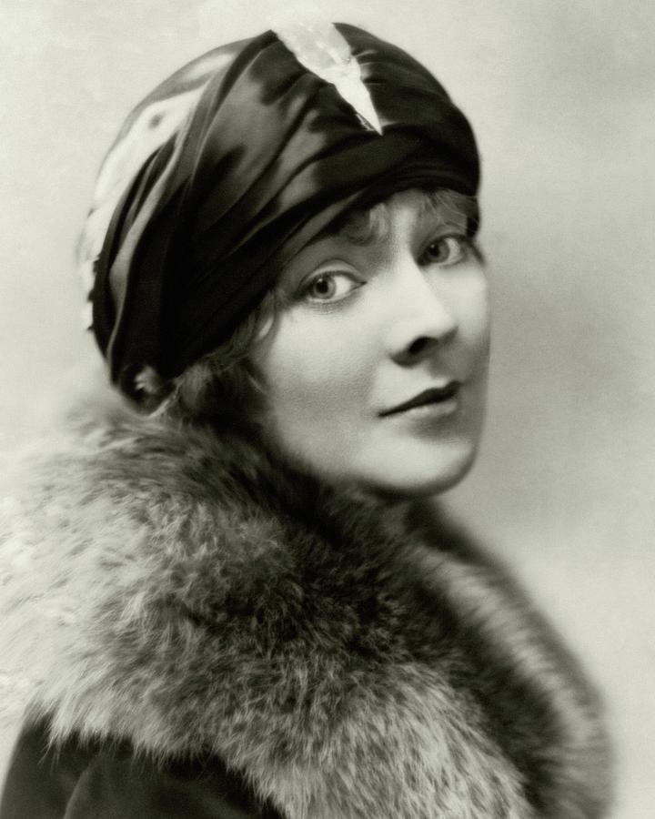 Marjorie Rambeau Wearing A Turban Photograph by Irving Chidnoff
