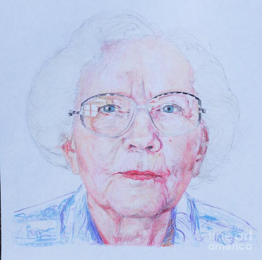 Marjories portrait Drawing by PainterArtist FIN