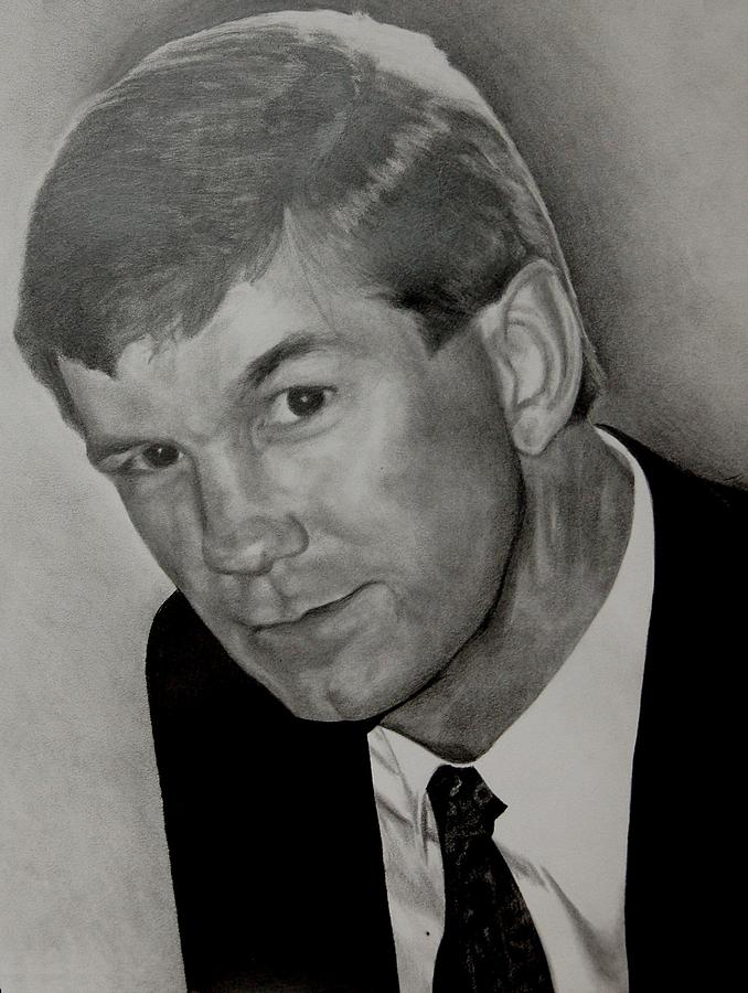 Portrait Drawing - Mark Bailey by Alyssa Kerr