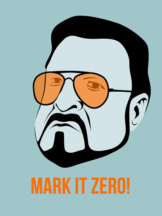 Actor Digital Art - Mark it Zero Poster 1 by Naxart Studio