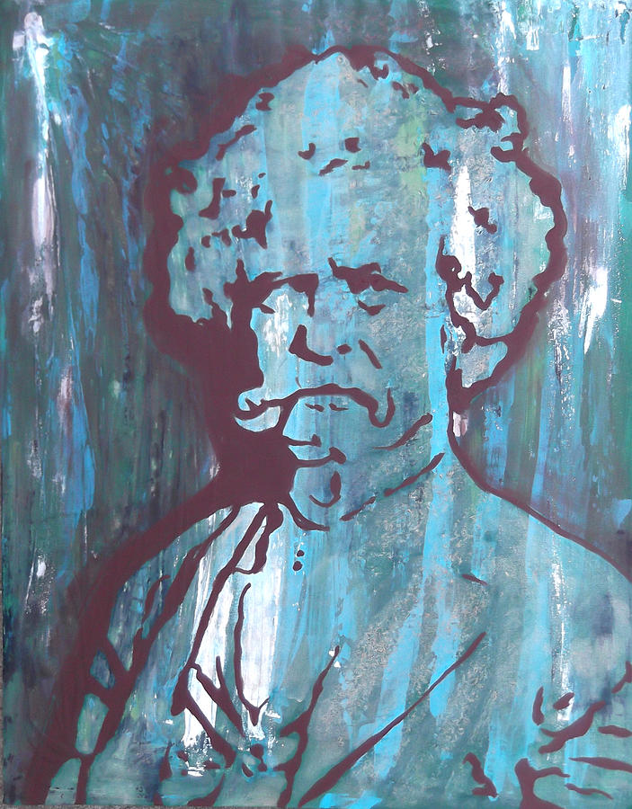 Mark Twain Painting - Mark Twain by Jill Wells