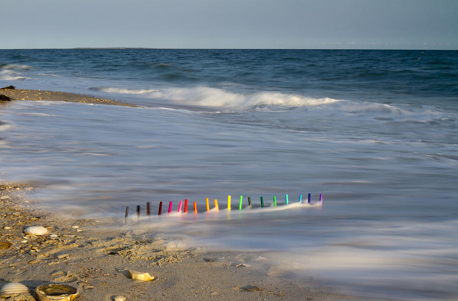 Markers In The Surf Photograph