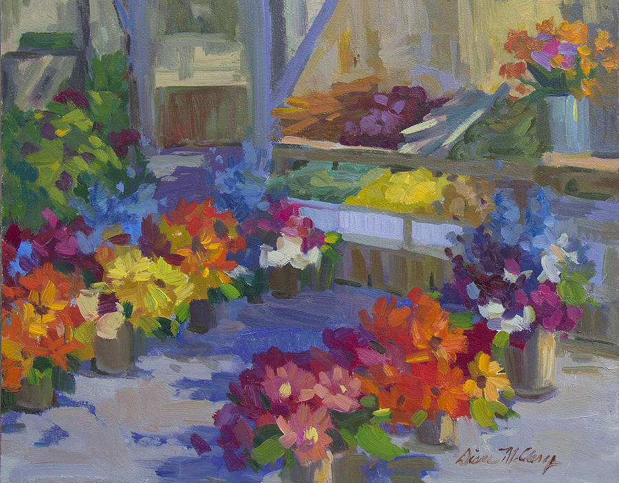 Market Day Painting by Diane McClary