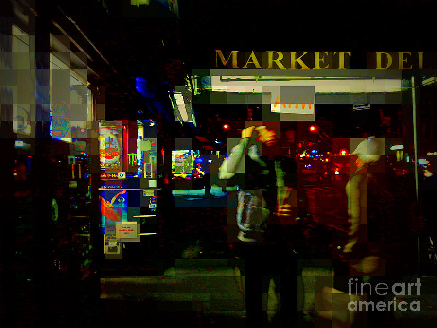 Market Deli - The Lights of New York Photograph by Miriam Danar