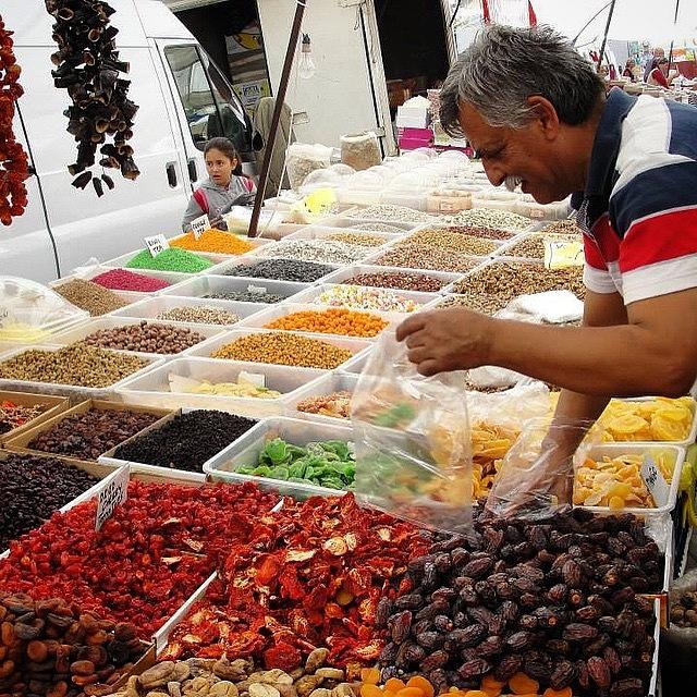 Turkey Photograph - #market #fruit #turkey #driedfruit by Pamela Harridine