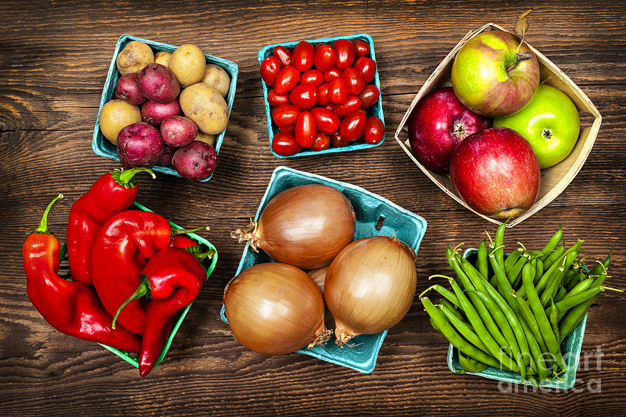 Vegetable Photograph - Market fruits and vegetables 2 by Elena Elisseeva