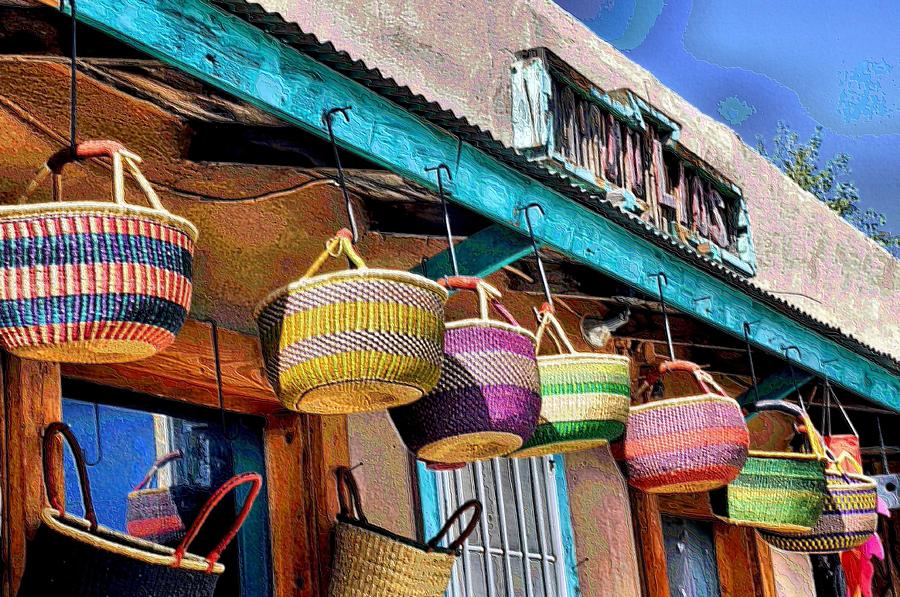 Basket Photograph - Market Place by Jacqui Binford-Bell