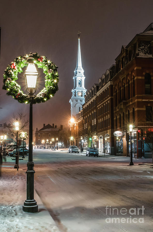 Portsmouth Photograph - Market Square Christmas by Scott Thorp