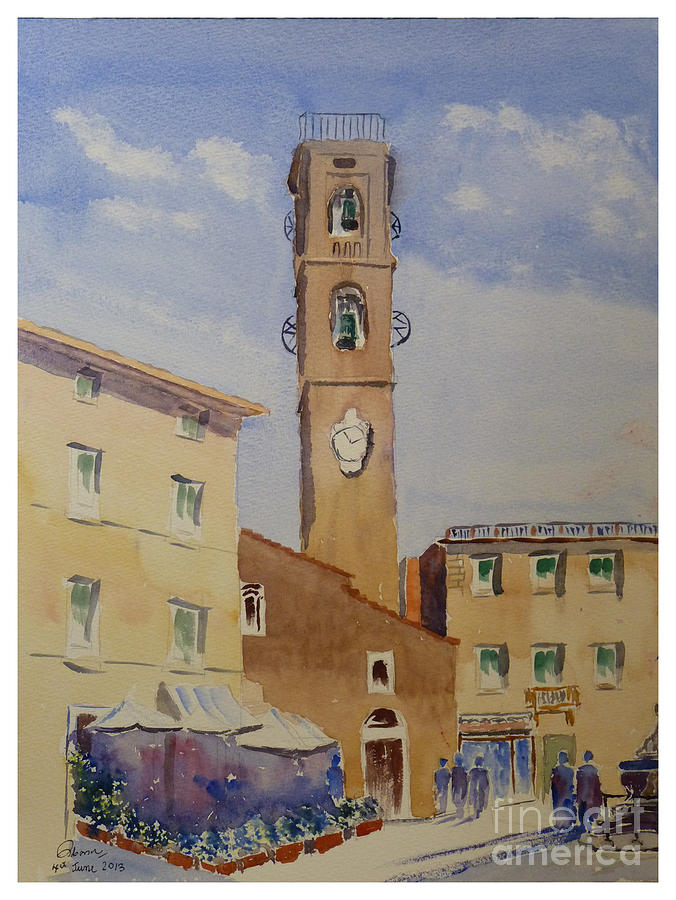 Market square Painting by Godwin Cassar