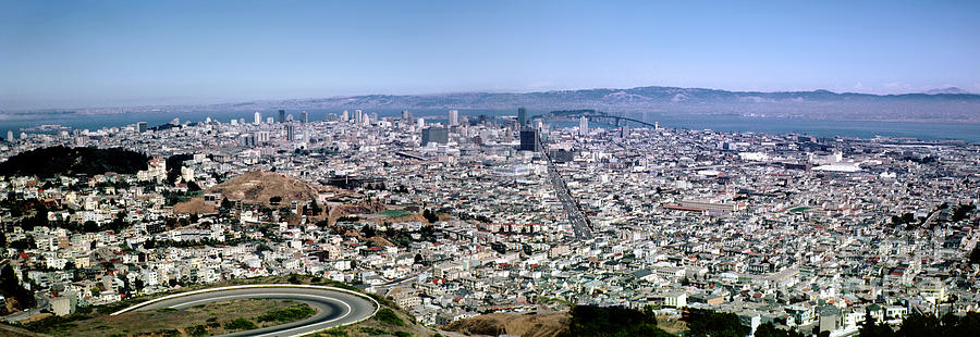 San Francisco Skyline August 1966 Photograph by Wernher Krutein