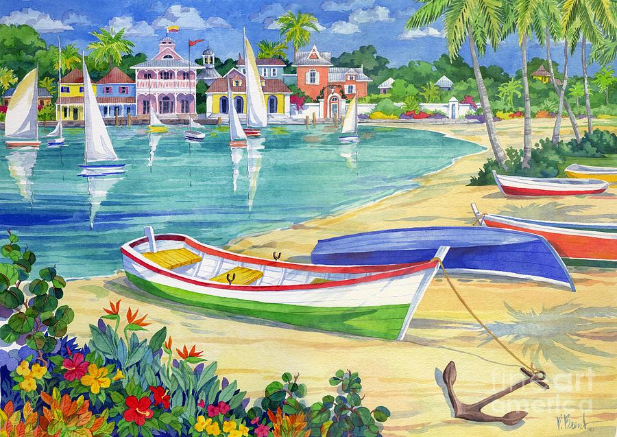 Sailboat Painting - Market Street Harbor by Paul Brent