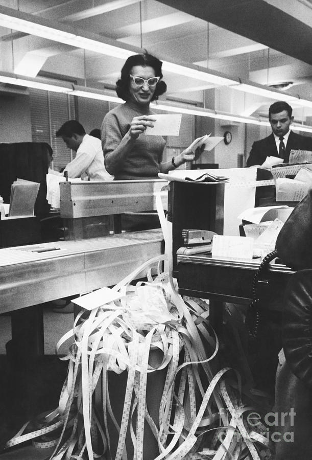 Marketing Department At Merrill Lynch Photograph by Dick Hanley