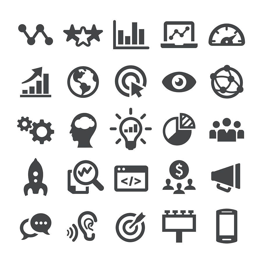 Marketing Icons - Smart Series Drawing by -victor-