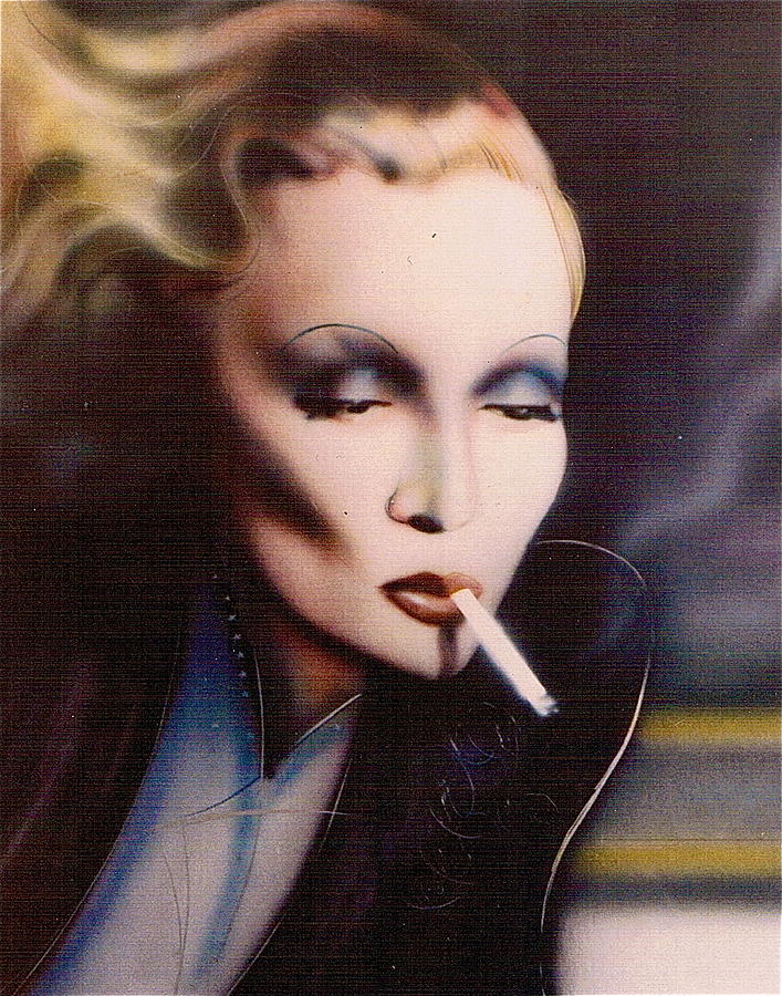 Movie Painting - Marlene Dietrich #1 by Mireille  Poulin