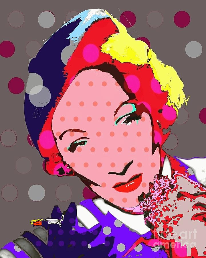 Marlene Dietrich Digital Art by Ricky Sencion