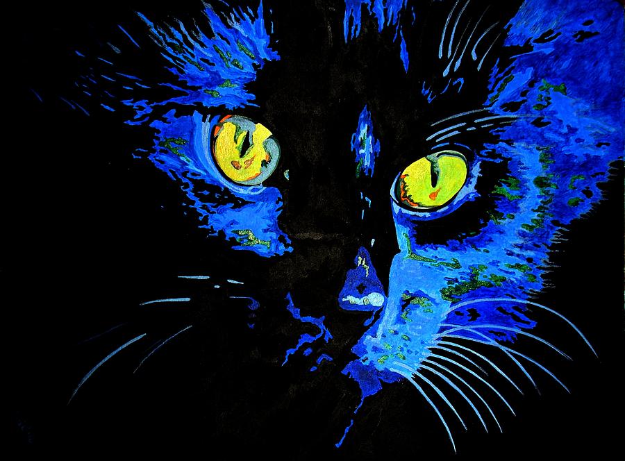 Marley At Midnight Painting by Taiche Acrylic Art