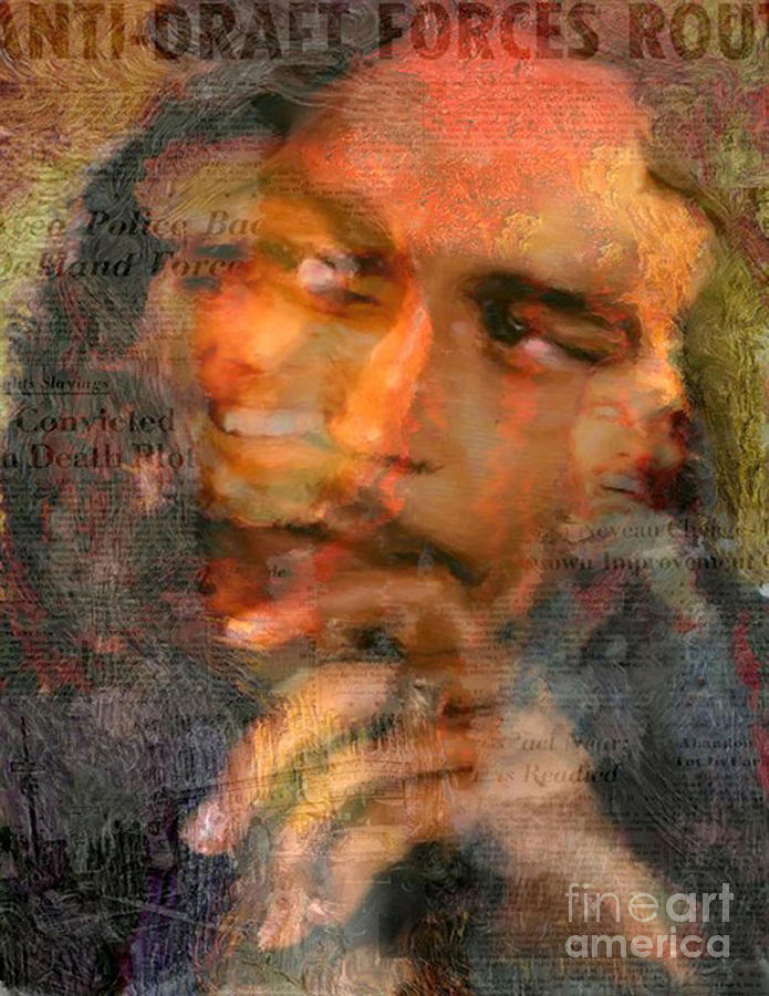 Digital Digital Art - Marley - Bob Marley Pop Art Canvas by Leah Devora