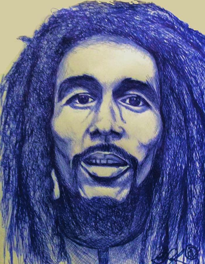 Marley Painting by Malik Seneferu