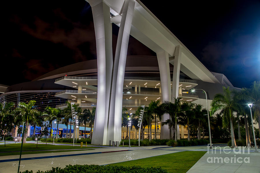 Major League Movie Photograph - Marlins Park Stadium Miami 12 by Rene Triay FineArt Photos