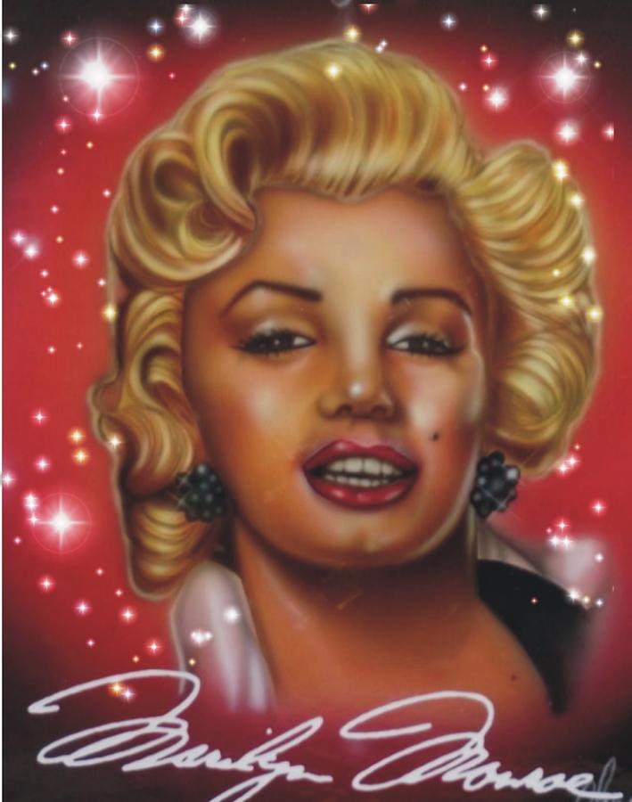 Monroe Painting - Marlyn Monroe by Christopher Fresquez