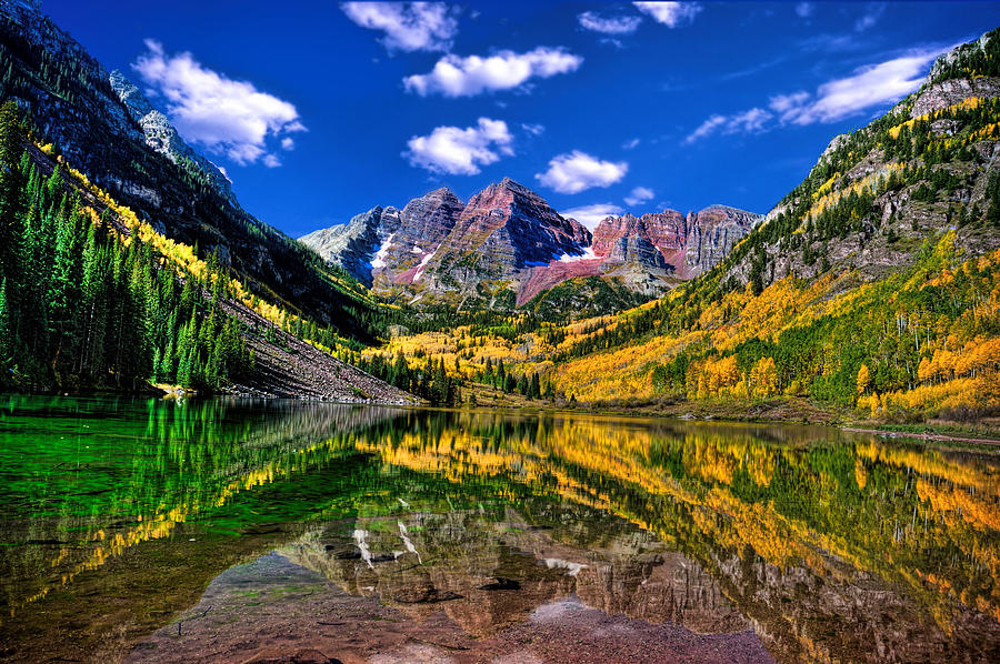 Maroon Bells Fall Colors Photograph by Ken Smith | Fine Art America