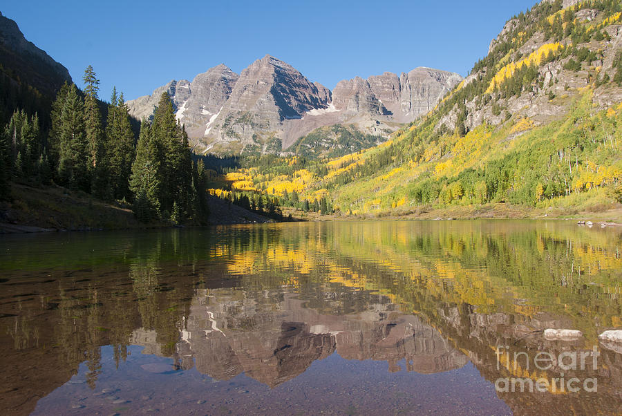 Maroon Bells in Autumn Photograph by Juli Scalzi