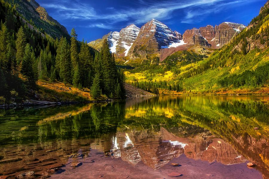 Maroon Bells In Fall Photograph by Douglas Punzel