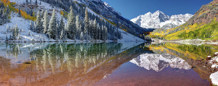 Maroon Bells In Snow Photograph by Ojeffrey Photography