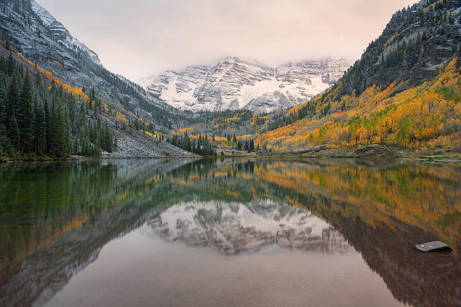 Maroon Bells Photograph by Morris McClung
