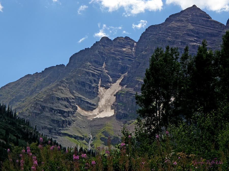 Maroon Bells summer Photograph by George Tuffy