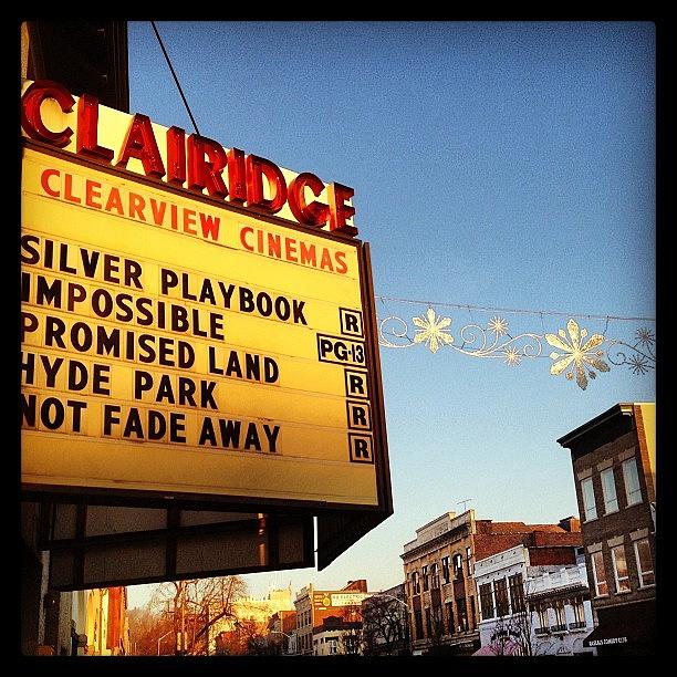 Theater Photograph - #marquis #theater #icurban #snowflake by Claire Cohen