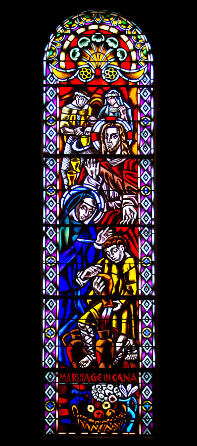 Marriage in Cana Stained Glass Photograph by Jemmy Archer