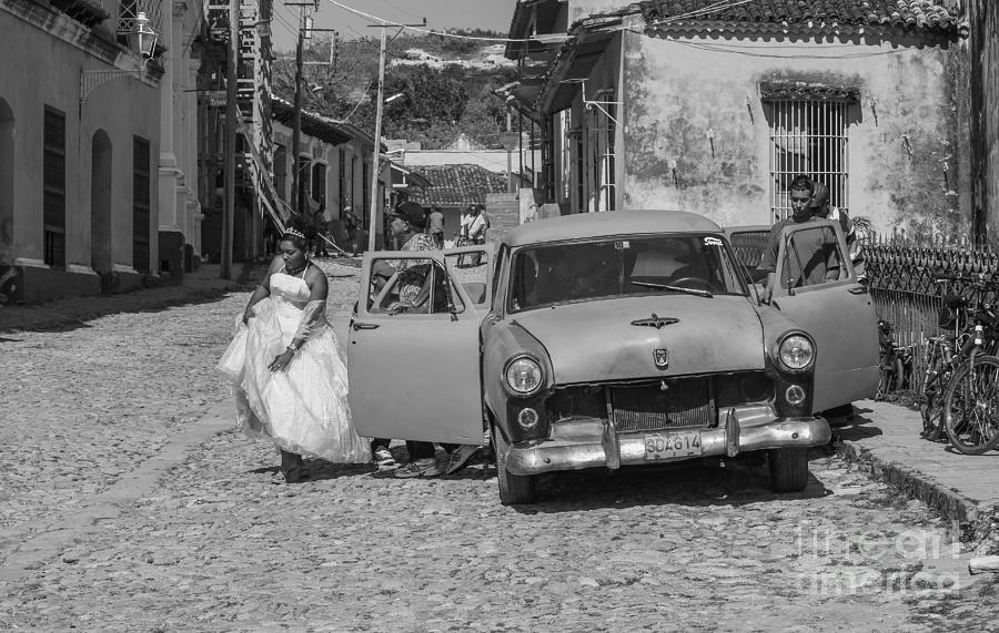 Vintage Photograph - Marriage in Trinidad by Patricia Hofmeester