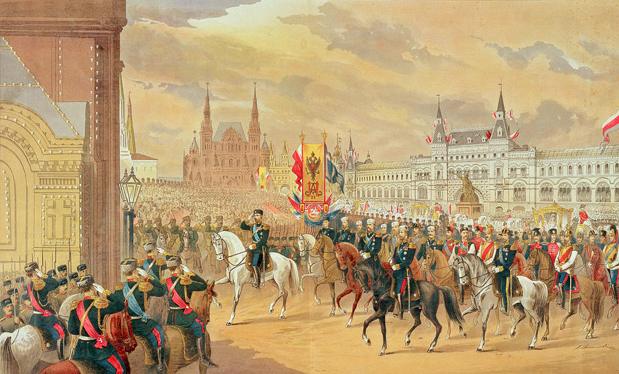 Moscow Painting - Marriage Of Tsar Nicholas II by Russian School