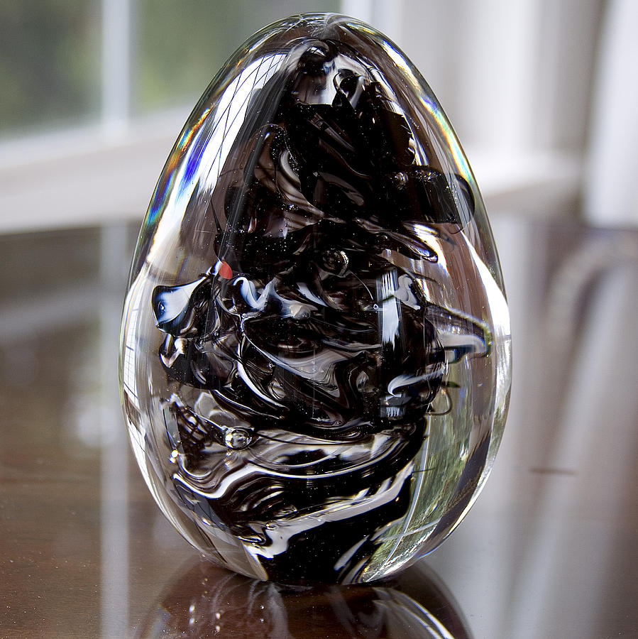 Glass Sculpture - Mars  BW1 by David Patterson