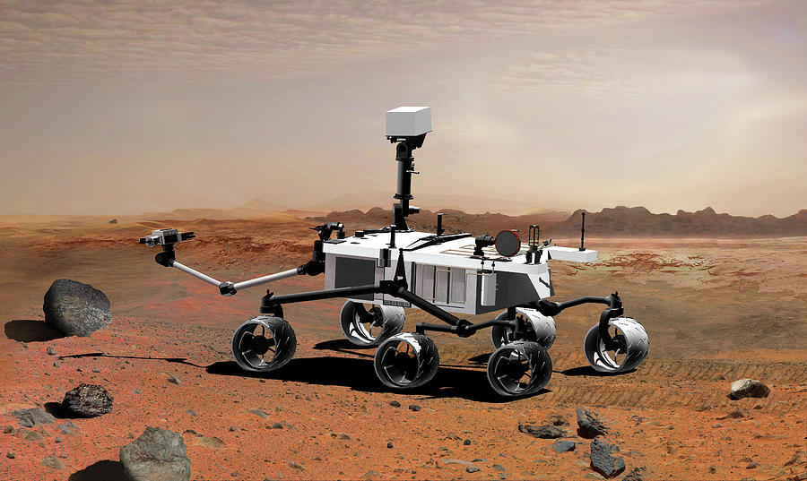 Mars Science Laboratory Rover Photograph by Jpl-caltech/nasa/science Photo Library