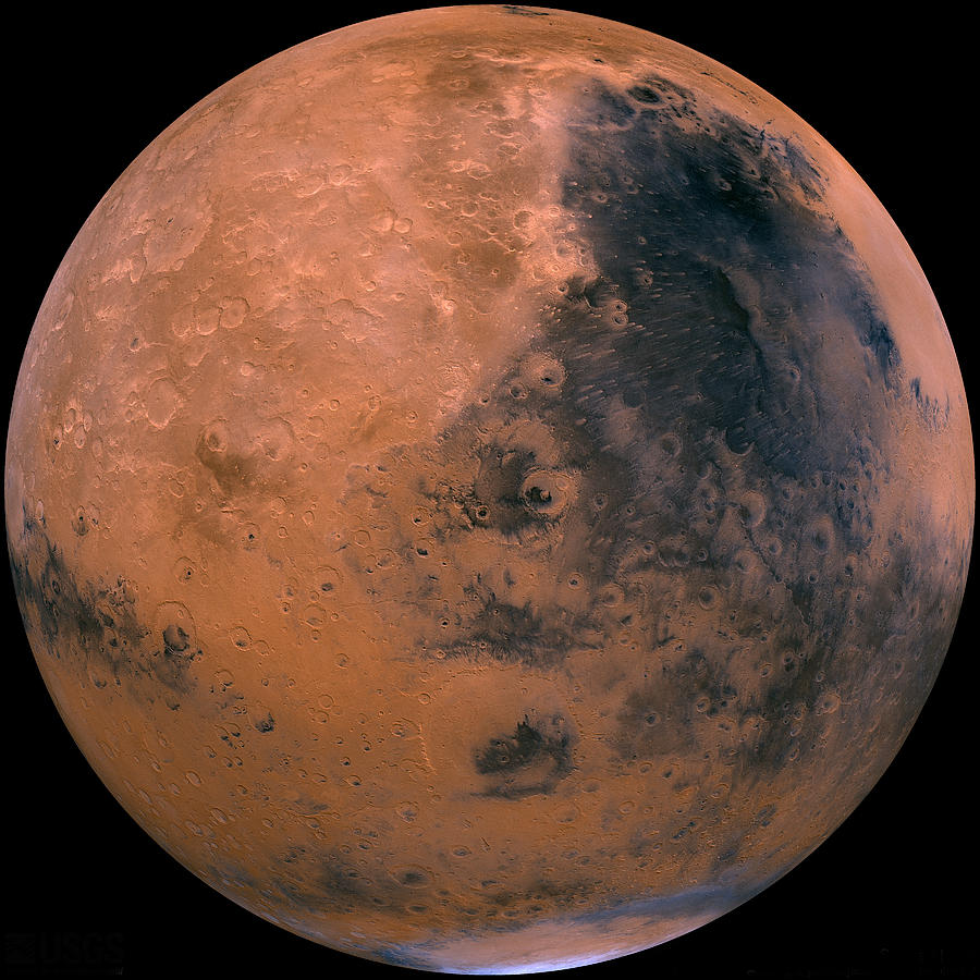 Mars, Syrtis Major Hemisphere, Viking Photograph by Science Source